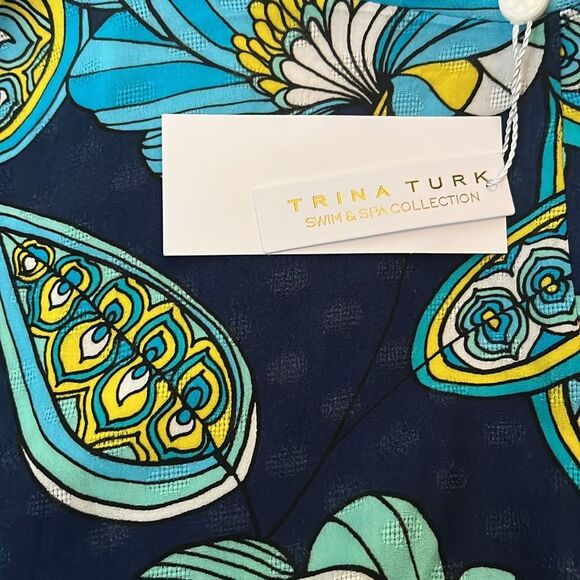 TRINA TURK SWIM Women's Pirouette Kimono Swim Cover-Up One Size - Picture 3 of 5